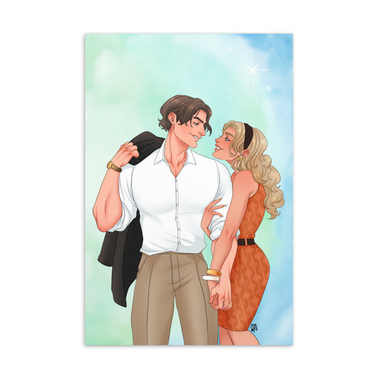 Art Print: Harper and Nate from One Wrong Move